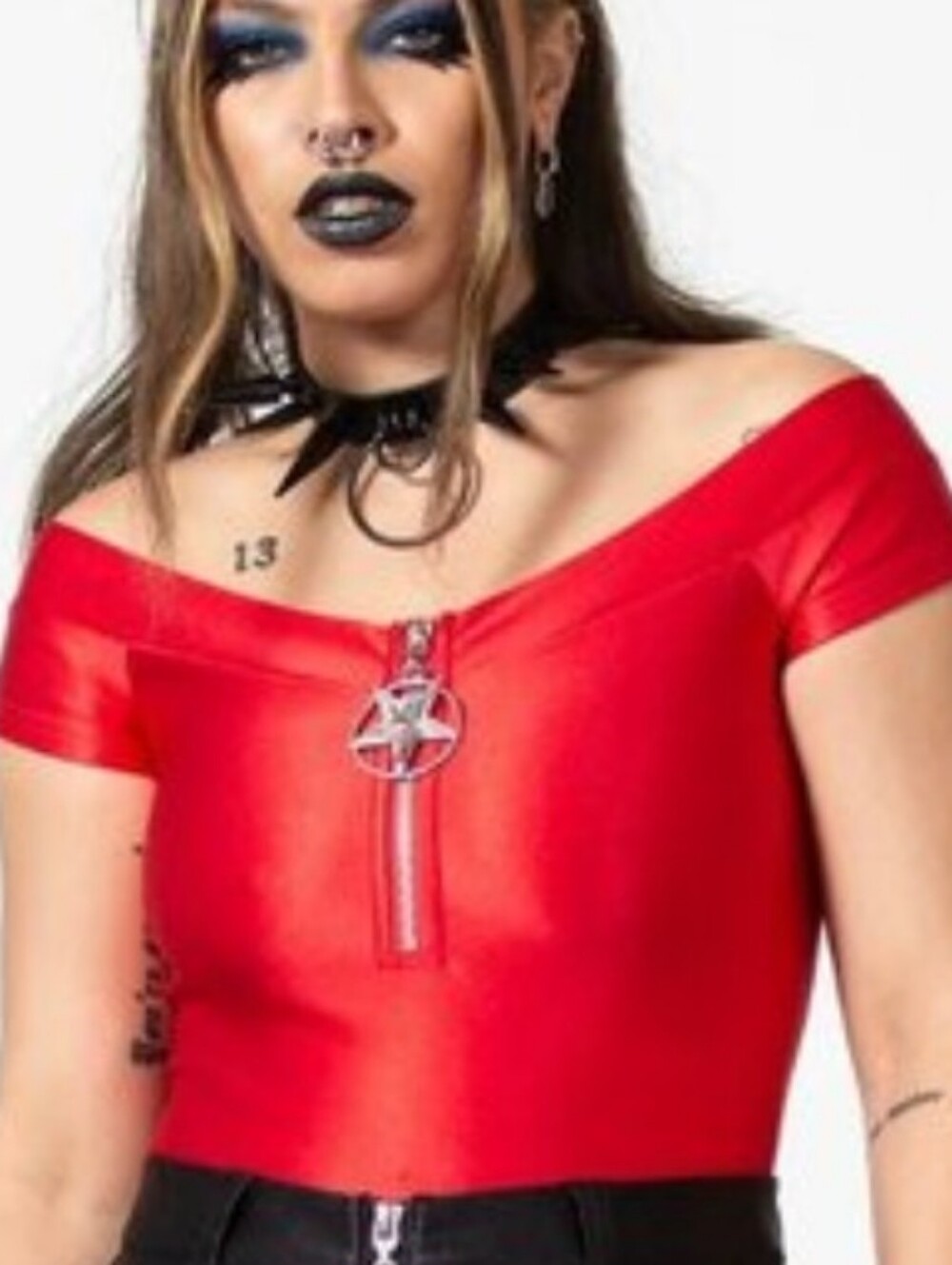 Killstar Vervain Top - Scarlet Red Color. Woman's Size 4XL. Brand new in bag wit